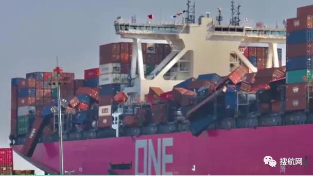 ONE事故后續(xù)丨多達(dá)2250個(gè)集裝箱丟失或損壞，50個(gè)柜已安全卸貨！