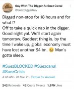 長賜號再回蘇伊士運河，網友評論更精彩