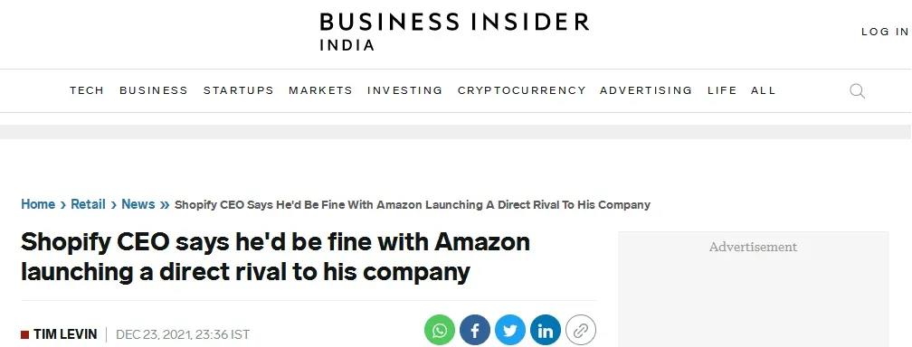 劍拔弩張!亞馬遜布局獨立站,Shopify推出亞馬遜同款……