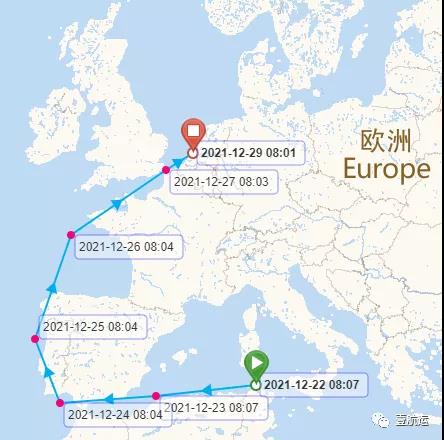 事故!一艘上海寧波青島大連去往歐洲的超大型集裝箱船途中遇困