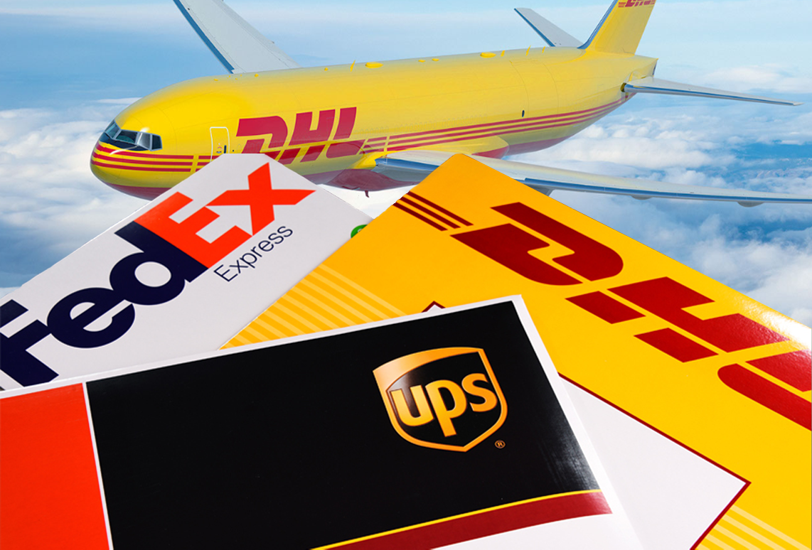 常見國際快遞公司:DHL,UPS,FedEx