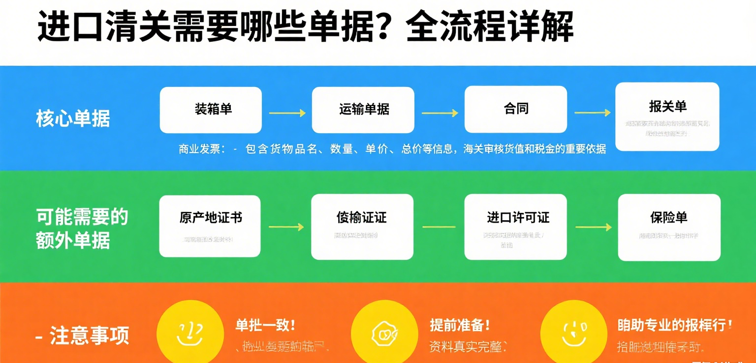 進口清關需要哪些單據圖解