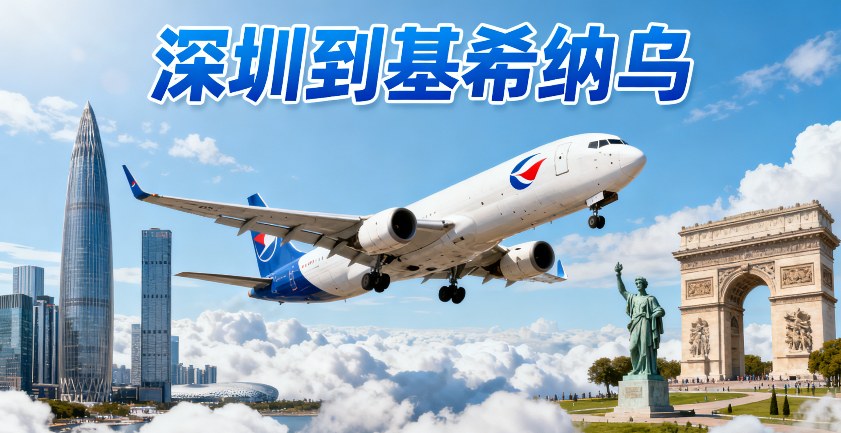 深圳到基希納烏有哪些常見空運路徑?