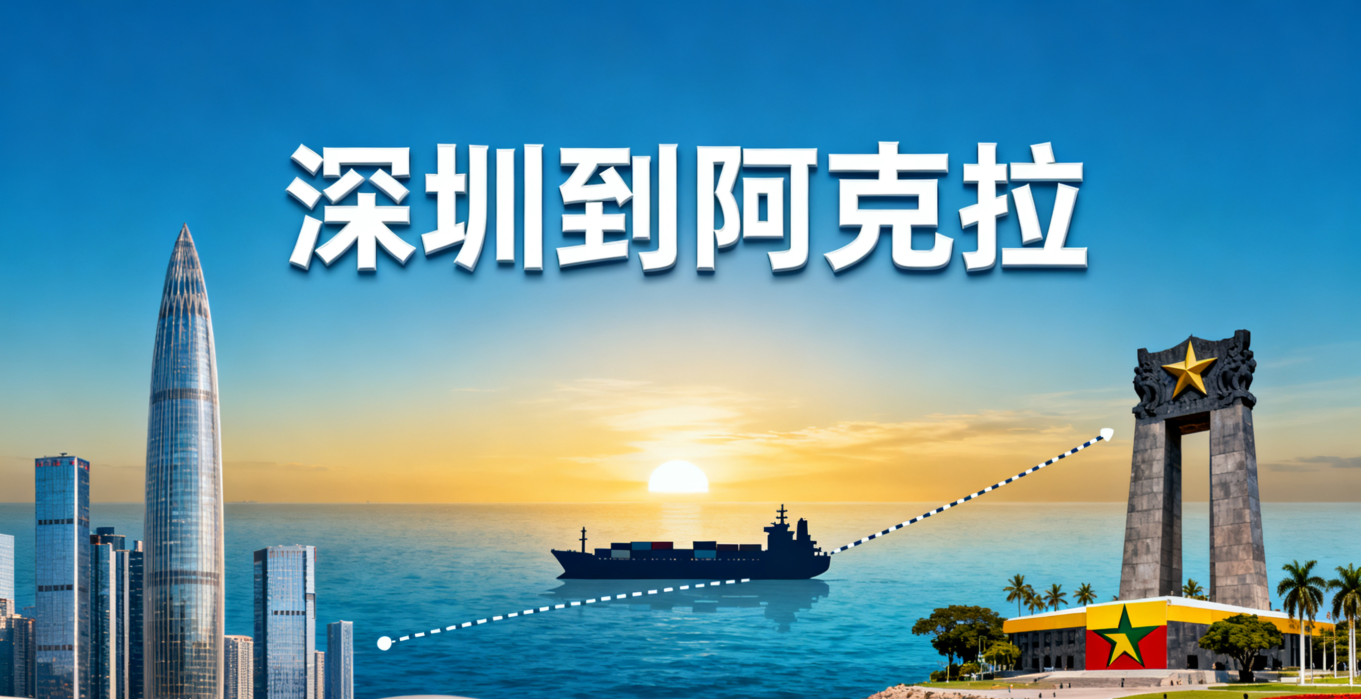 深圳到阿克拉的海運為什么更受大宗貿易商青睞?