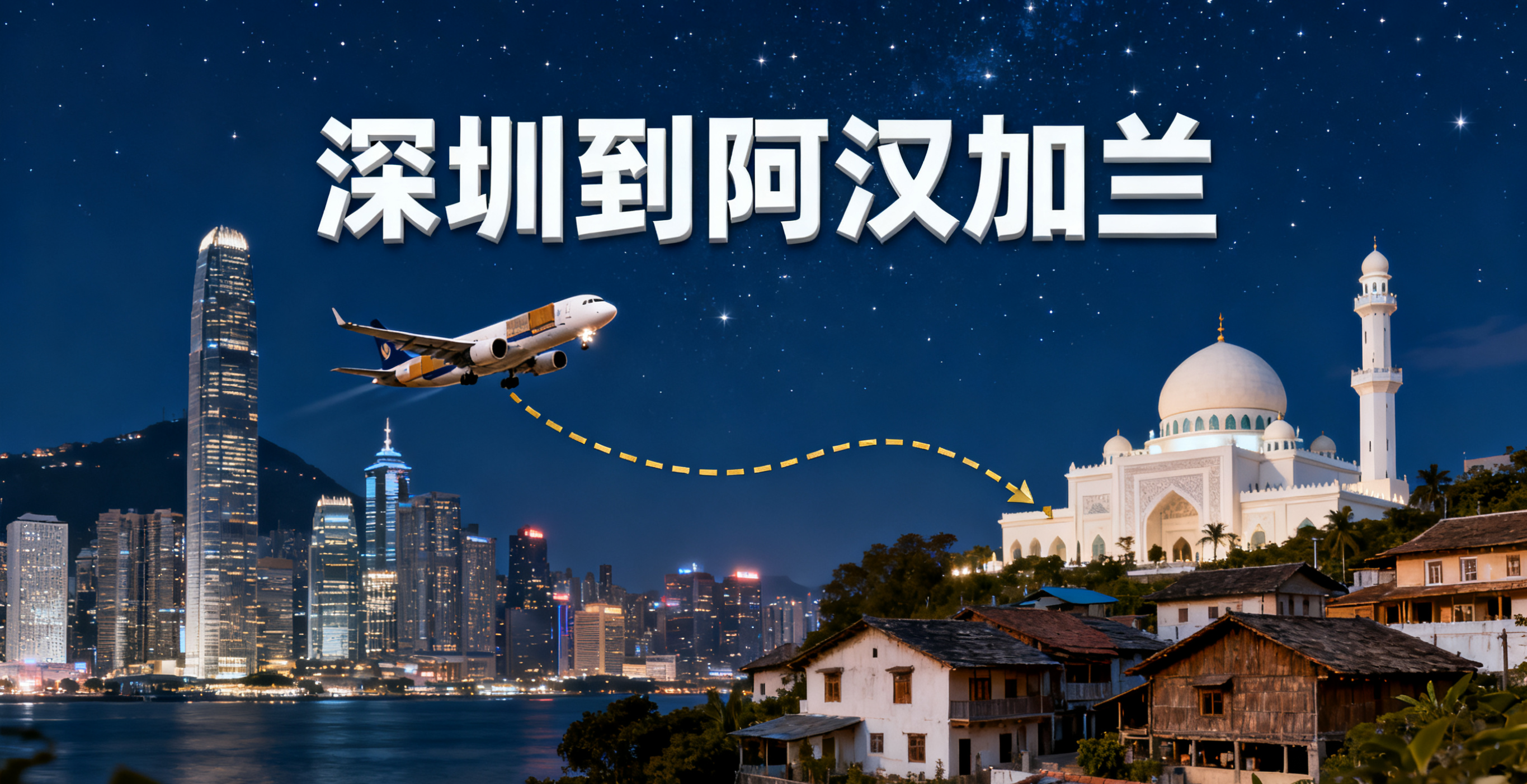 從深圳到阿漢加蘭空運流程是怎樣的?